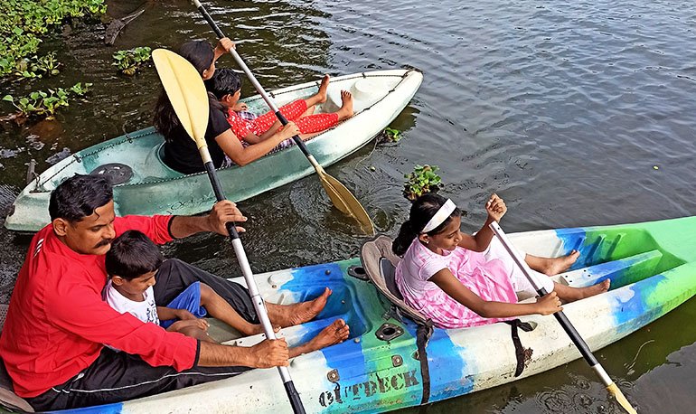 kayaking